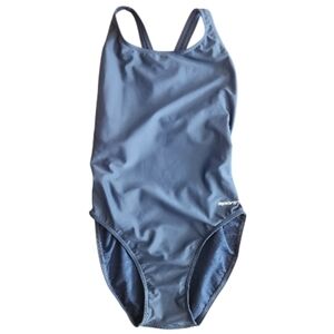 Sporti Navy Cross-back  One-Piece Swimsuit Sz 38‎